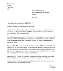 Des idées et des conseils pour rédiger votre lettre. Lettre De Motivation Pour Integrer Un Bts Mco Ex Bts Muc Capital Fr