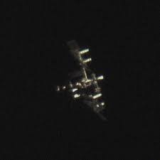 Image result for international space station through telescope