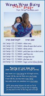 Woven Wrap Sizing Guide What Is Base Size Baby Wrap