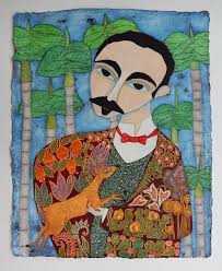 Buscando en el monte amparo. Painting by Maria Ramona Sanchez