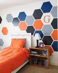 Find the perfect boy painting stock photos and editorial news pictures from getty images. Hexagon Wall Tween Boy Room Focal Wall Boy Room Paint Boy Room Bedroom Wall