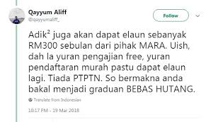 Yuran yang perlu dibayar adalah yuran pendaftaran, yuran buku, yuran buku, yuran koperasi, yuran. Jom Sambung Belajar Di Kolej Profesional Mara