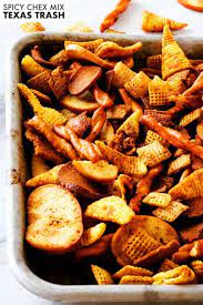Texas Trash Spicy Chex Mix The Anthony Kitchen Recipe Chex Mix Recipes Spicy Chex Mix Snack Mix Recipes