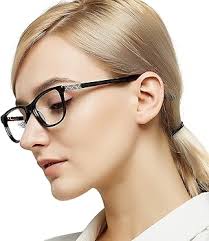 Buy OCCI CHIARI Oval Optical Eyewear Non Prescription Eyeglasses Frame  Women Glasses (A-Black1) at Amazon.in