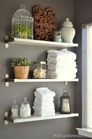 This one seems to be perfect for the storage of towels. 15 Diy Space Saving Bathroom Shelving Ideas Space Saving Bathroom Bathroom Storage Shelves Shelves