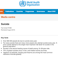 Terkenal dengan kes bunuh diri, jepun kini catat penurunan 20% kesan perintah berkurung. Kenyataan Akhbar Kpk Seminar Sayangi Nyawa Hidupkan Harapan Sempena Bulan Pencegahan Bunuh Diri 2015 From The Desk Of The Director General Of Health Malaysia