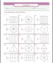 Color The Fraction Worksheet Education Com Math Fractions Worksheets Fractions Worksheets Third Grade Math