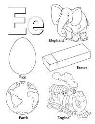 Many coloring pages also teach beginning letter sounds by displaying common nouns that start with the featured letter. My A To Z Coloring Book Letter E Coloring Page Download Free My A To Z Coloring Book Letter E Coloring Page Abc Coloring Pages Abc Coloring Preschool Letters