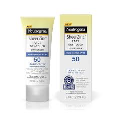 Neutrogena transparent sunblock gel spf 30 4oz; Neutrogena Sheer Zinc Face Dry Touch Sunscreen With Broad Spectrum Spf 50