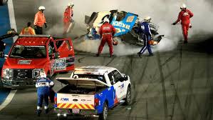 Nascar star ryan newman, in a statement released sunday, acknowledged that he suffered a head injury from crashing on the final lap of the daytona 500, but looks forward to getting behind the ryan newman (6) went airborne after crashing into corey lajoie (32) during the daytona 500. Daytona 500 Video Ryan Newman In Serious Condition After Fiery Wreck