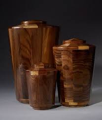 Hand Turned Wood Urn In Black Walnut Wooden Urn Wood Urn Custom Urns