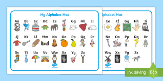 This is because of english's varied influences. Alphabet Chart For Classrooms A Z Illustrated Word Mat