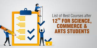 Courses After 12th For Commerce Arts Science Pcb Pcm Students