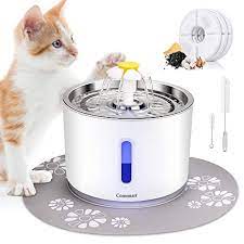 These elegant cordless fountain are handmade, skillfully crafted, and perfect for elevated garden decorations. Comsmart Cat Water Fountain 81 Ounce 2 4 Liters Led Pet Fountain Stainless Steel Automatic Drinking Water Dispenser For Cats Dogs Other Pets In Dubai Uae Whizz