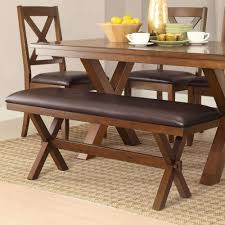 Vasagle dining table bench, ottoman bench with pu leather padded seat, steel frame, 42.5 x 12.8 x 18.9 inches, for dining room, living room, hallway, bedroom, black uktb034b81 4.7 out of 5 stars 127 $69.99 $ 69. Free 2 Day Shipping Buy Better Homes Gardens Maddox Crossing Dining Bench Espresso Finis Dining Bench Rectangular Dining Room Table Dining Table With Bench