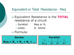 The reciprocal of the equivalent resistance will be equal to the sum of the reciprocals of each resistance. Equivalent Resistance Ppt Download