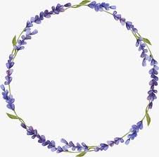 Lavender Floral Wreath Drawing Floral Wreaths Illustration Wreath Drawing
