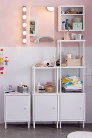 Dynan Regal Mit 2 Schranken Weiss 80x27x94 134 Cm Ikea Design Regal Badezimmer Innenausstattung