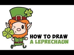 Today I Ll Show You How To Draw A Cute Kawaii Style Leprechaun For Saint Patrick S Drawing Tutorials For Kids Drawing Lessons For Kids Cute Halloween Drawings