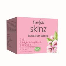 • resilient skin barrier • improved skin elasticity. Eversoft Skinz Blossom White Brightning Night Solution 40g