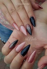 Inspirational nail art and designs. 20 Simple Black Nail Art Design Ideas Blacknails Nailartideas Elegant Nails Pretty Nail Designs Acrylics Classy Nails