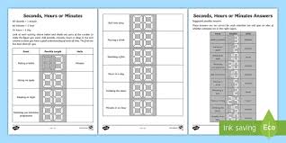 Then, try some practice problems. Seconds Minutes And Hours Worksheet Worksheet
