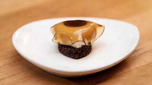 Chocolate Brownie With Madeira Gelato And Madeira Veil Recipe Masterchef Recipes Chocolate Brownies Desserts