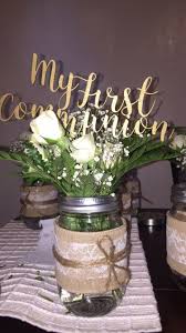 Diy First Communion Centerpieces First Communion Decorations Communion Decorations Holy Communion Party