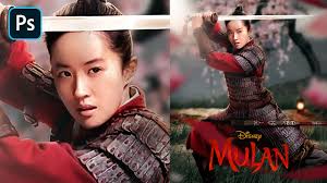 Liu yifei, jet li, tzi ma and others. Mulan 2020 Movie Poster Photoshop Tutorial Full Video Zenzdesign