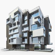 This digital photography of modern apartment building designs has dimension 1080 x 1305 pixels. Modern Apartment Building 01 By Harumscarum 3docean