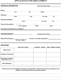 Job Application Form Pdf Download For Employers