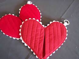 Made By Me Shared With You Whole Lotta Heart Hot Pad A Tutorial Manique Modele De Cœur Projets De Couture