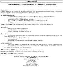 Récupérer les enfants à l'école/crèche, leur donner le goûter et mettre en place des act. Offre Emploi Pilat Conseiller Sejour Saisonnier Village De Lupe