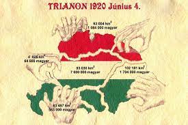 Magyarország területe 92 952 négyzetkilométerre csökkent. Trianon Terkep Hungary History Hungary Hungarian