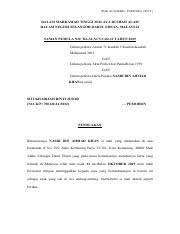 Leave a comment on akta probet dan pentadbiran pdf. Penolakan Probet Pdf For Academic Purposes Only Dalam Mahkamah Tinggi Malaya Di Shah Alam Dalam Negeri Selangor Darul Ehsan Malaysia Saman Pemula Course Hero