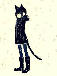 Pin By Carolina Orendain On Black Kitty Black Cat Anime Neko Art Anime