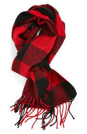 Black And Red Checkered The Rail Red Check Knit Scarf Nordstrom Checkered Scarf Red Checkered Scarf Soft Knit Scarf