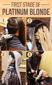 Well, there is a risk (especially with repeated hair bleaching treatments) that the cuticle of the hair shaft stays. Once You Decide To Go Platinum Here S What Happens First Bleach Is Applied To The Hair With A Brush For What S Called The First Process Of Color Bleaching Black Hair Going