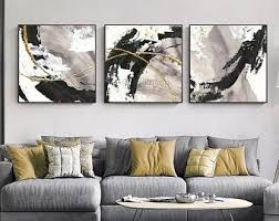 Framed Wall Art 3 Piece Set Of 3 Prints Abstract Gold Navy Etsy In 2020 Abstract Canvas Wall Art Abstract Art Painting Modern Art Paintings Abstract