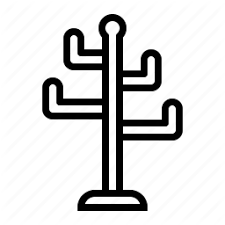 Coat Rack Rack Hanger Icon Download On Iconfinder Hanger Hat Hanger Coat Rack