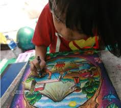 Contoh gambar pemandangan untuk anak tk dan sd. Menggambar Merapi Anak Anak Kini Lebih Kreatif Solopos Com Panduan Informasi Dan Inspirasi