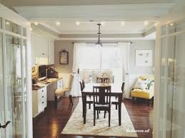 I have to organize my combo office/craft room/guest room. Wow Now This Is An Office But Wouldn T It Make A Great Craft Room Dining Room Combo Farmhouse Dining Room Farmhouse Dining Rooms Decor