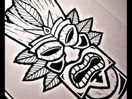 How To Draw A Tiki Mask Youtube This tutorial shows the sketching and drawing steps from start to finish. how to draw a tiki mask