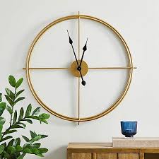 Check spelling or type a new query. Slim Frame 60cm Wall Clock Gold Dunelm