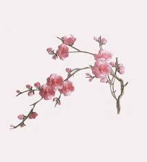 Piece Patch Floral Cherry Blossom Diy Ironfix Appliques And Coat Textile Malicious Shop Japanese Embroidery Cherry Blossom Art Embroidery Flowers Pattern