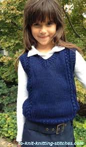 Free crochet pattern hooded gilet. Boy Girl Vest Knitting Pattern A Lovely Cable Vest For Children