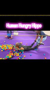 Human Hungry Hippo Game 🦛, Fitness can be fun especially when you’re  competing. Give it up for Mrs. Glo and @smalls_sonia for winning there  game. #nomess