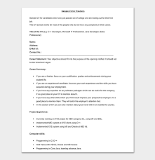 Bpo Resume Template 15 Samples Formats