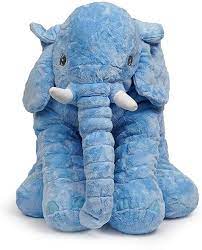 Amazon Com Lapapaye 24inch Stuffed Elephant Plush Animal Toy Stuffed Animal Blue Toys Games Elephant Plush Plush Animals Animal Plush Toys