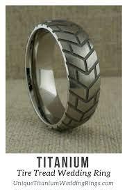 Titanium Wedding Ring With Motorcycle Tire Tread Unique Titanium Wedding Rings Titanium Wedding Rings Wedding Rings Titanium Wedding